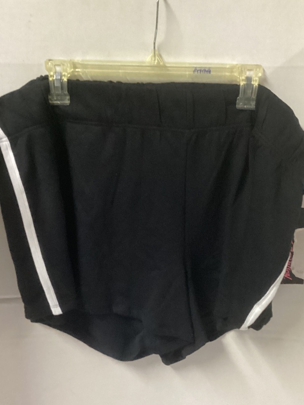 Betsey Johnson Black Athletic Shorts with White Side Panels